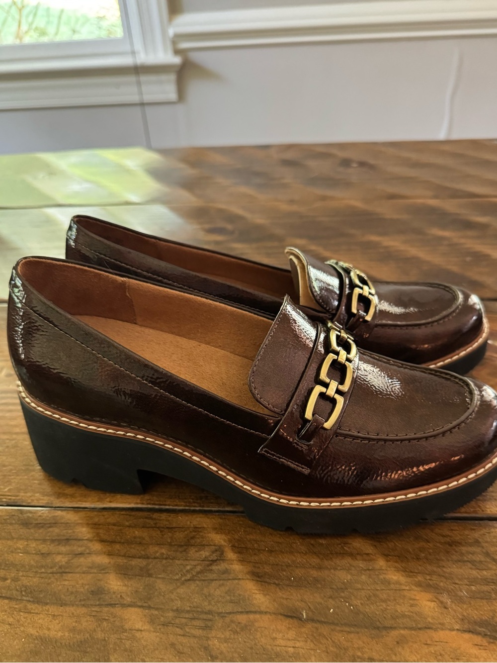 Naturalizer 'Cabana' Lug Loafer, Size 9 cinnamon